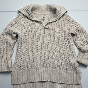 Aerie Cream Cowl Neck Sweater